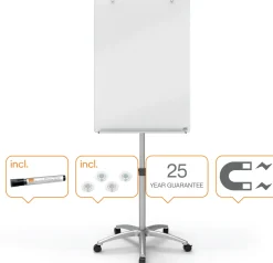 Konferensställ NOBO Glas, magnetisk, 70x100cm