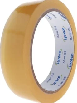 Kontorstejp LYRECO 66mx25mm klar 6/fp