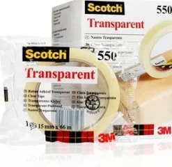 Kontorstejp Scotch 550 Transparent STOR, 19mm x 66m