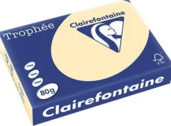 Kopieringspapper TROPHEÉ A4 80g hål vanilj 500/fp