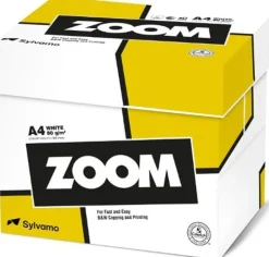 Kopieringspapper Zoom A4, hålat, 80g, 5x500/fp