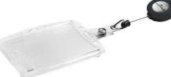 Korthållare DURABLE med jojo, 90x54mm, 10/fp
