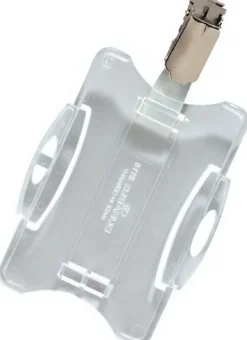 Korthållare DURABLE Transparent med clips, 25/fp