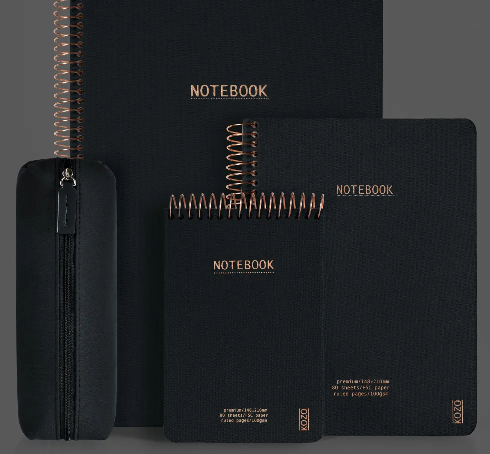 KOZO Anteckningsbok A6 Premium Black
