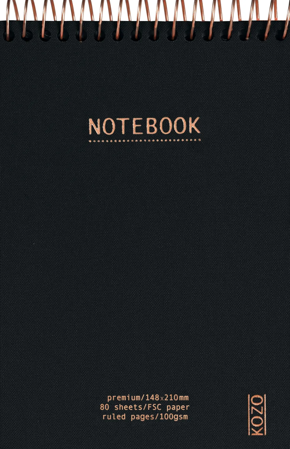 KOZO Anteckningsbok A6 Premium Black