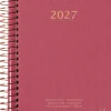 KOZO Kalender 2027 A6 Vecka per uppslag Guava Pink