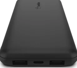 10K Power Bank w/USB-C 15W, Black