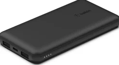 10K Power Bank w/USB-C 15W, Black