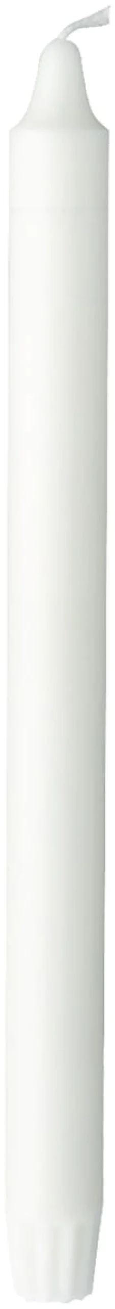 Kronljus Vit, stearin, 20cm, 30/fp