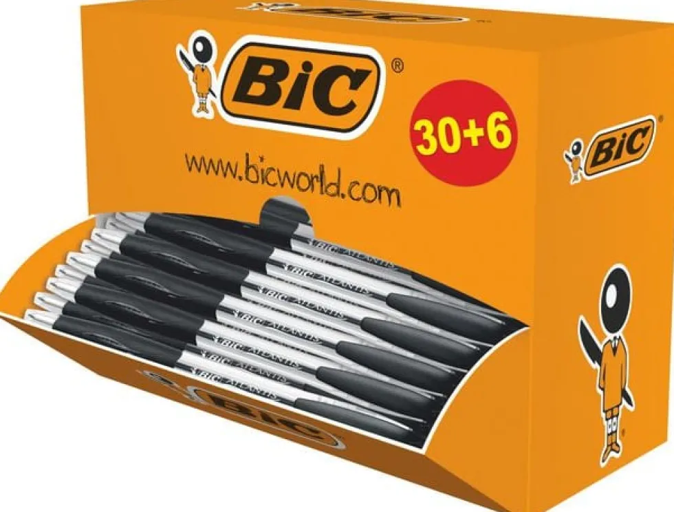 Kulpenna BIC Atlantis Värdep svart 36/fp