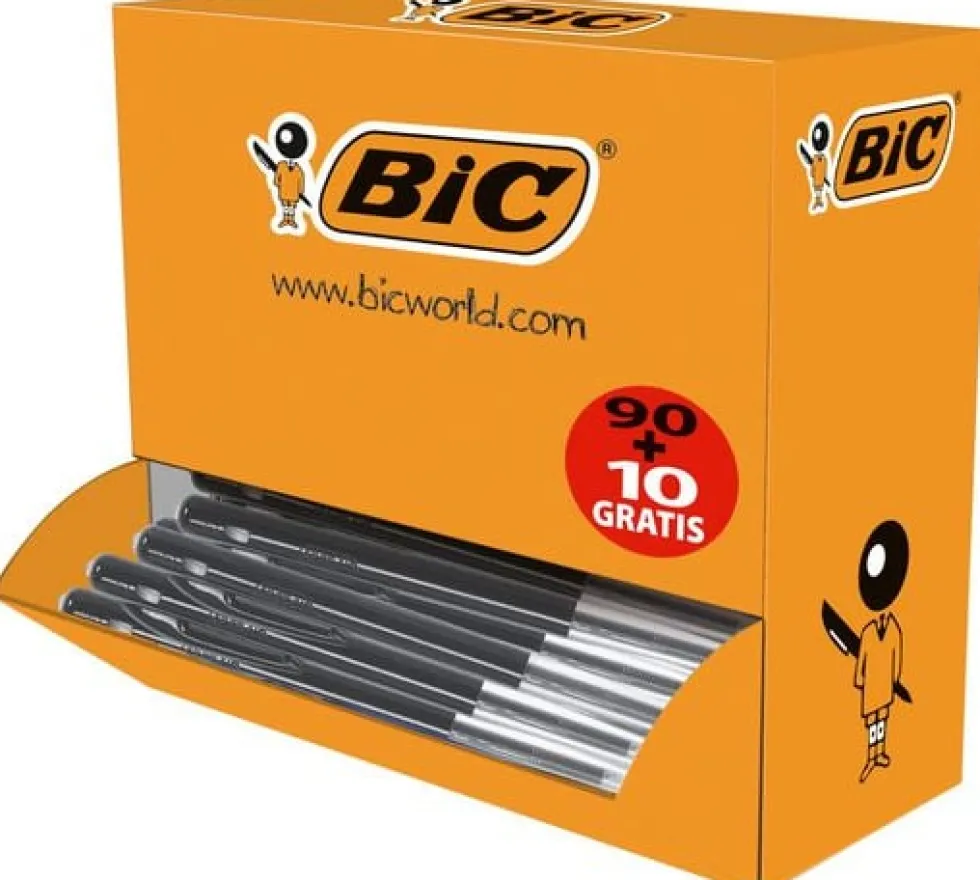 Kulpenna BIC Clic M10 1,0 svart 100/fp