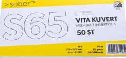 Kuvert vit S65 FH (50)