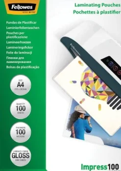 Laminat FELLOWES A4 100mic klar 100/fp