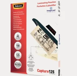 Laminat FELLOWES A3 125mic klar 100/fp