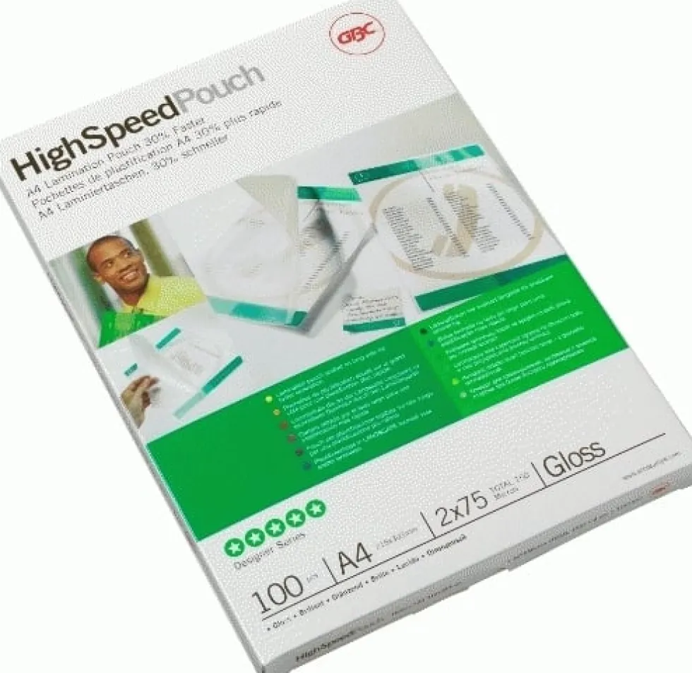 Laminat GBC A4 Hi Speed Klar, 125mic, 100/fp
