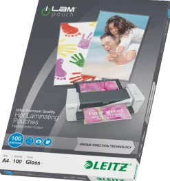 Laminat Leitz A4 UDT Klar, 100 mic, 100/fp