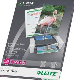 Laminat lågvärme matt A3 125 mic. (100)