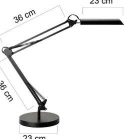 Lampa UNILUX Swingo LED svart