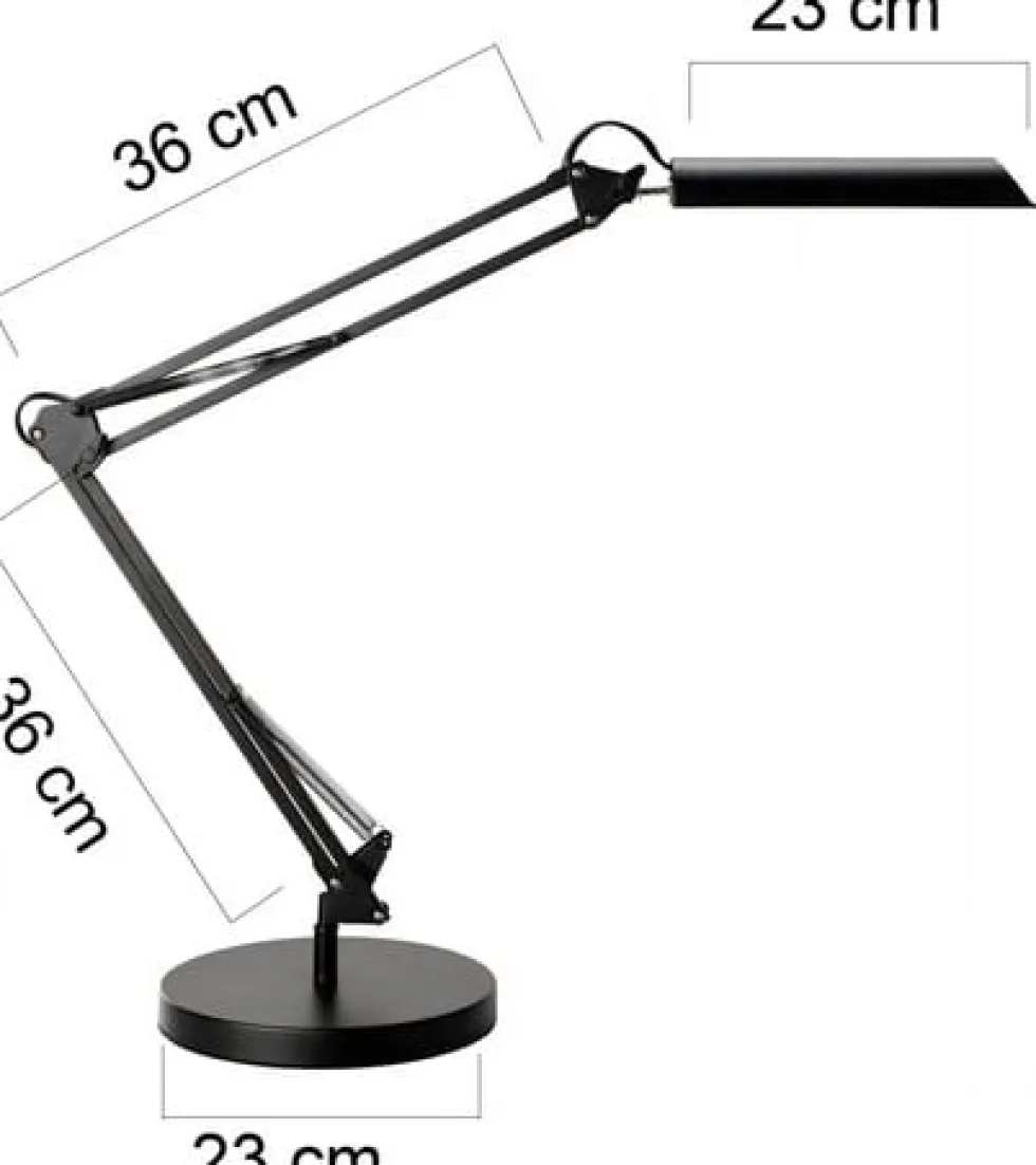 Lampa UNILUX Swingo LED svart