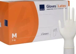 Latexhandske puderfri M 100/fp