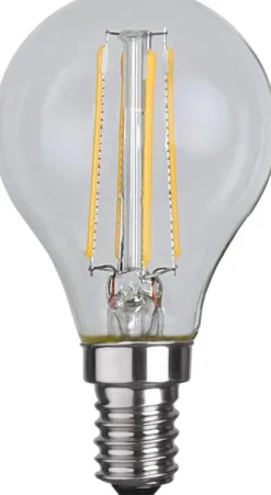 LED-lampa STAR T E14 4W Klot Clear