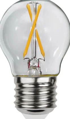 Led-lampa STAR T E27 2W klot klar