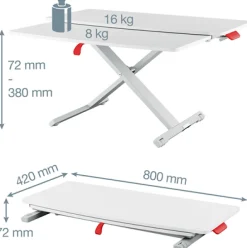 Leitz Cosy Ergo höj/sänk skrivbord +låda