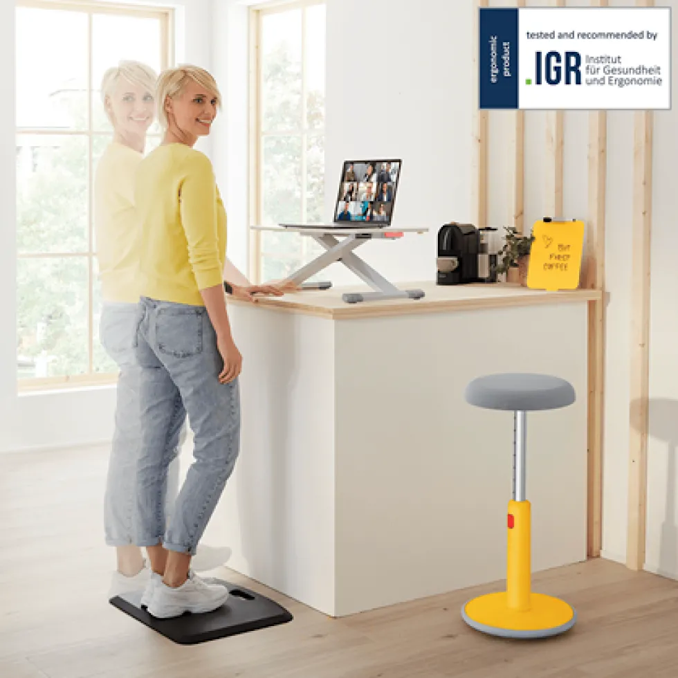 Leitz Cosy Ergo höj/sänk skrivbord +låda