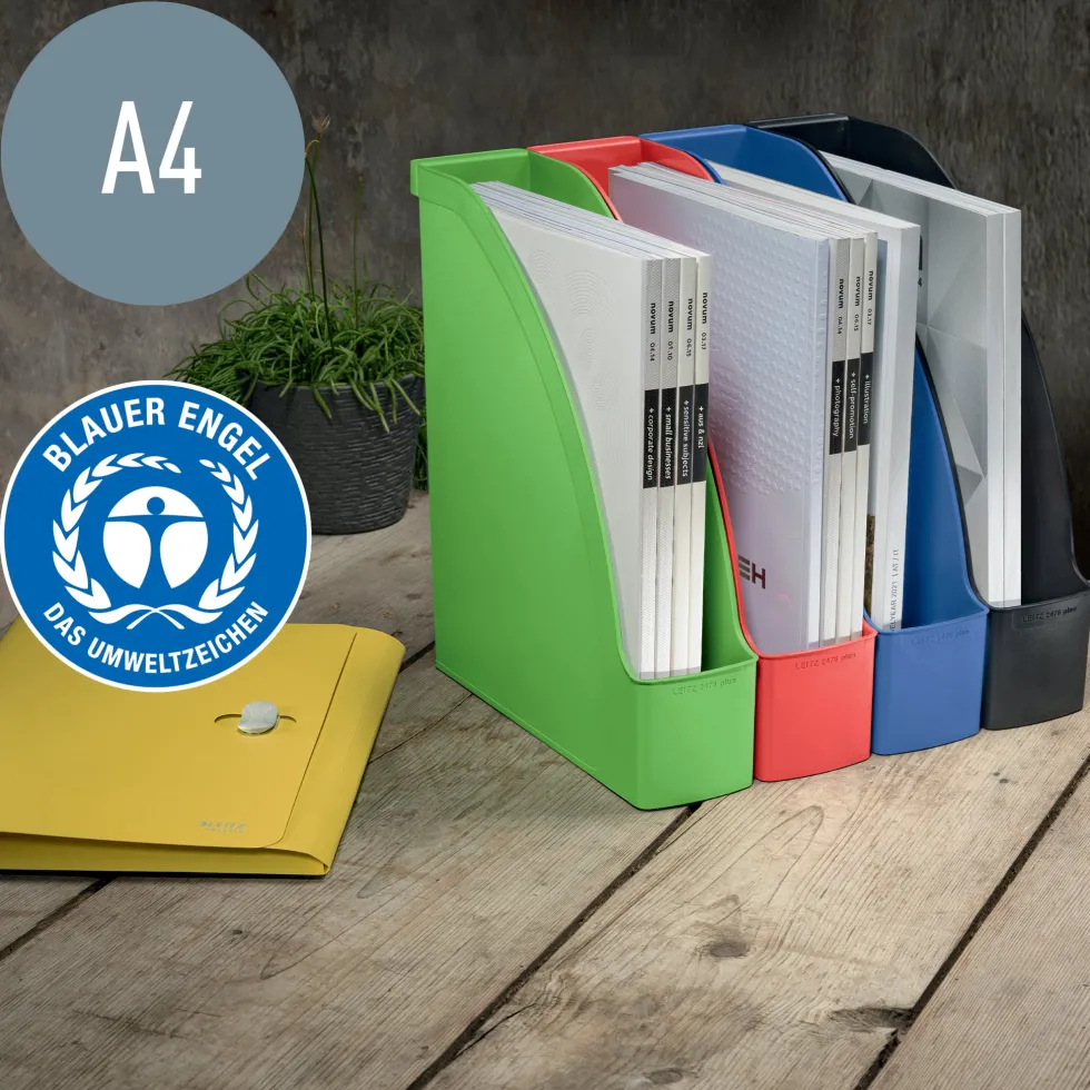 Leitz Recycle Tidskriftssamlare A4 röd
