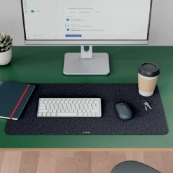 Leitz Skrivunderlägg 36x70cm Filt Grå