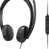 Lenovo 5000 - Headset - på örat - kabelansluten - USB-C - svart