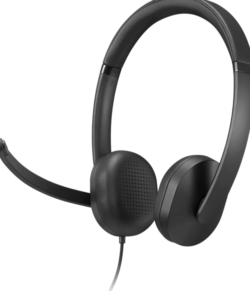 Lenovo 5000 - Headset - på örat - kabelansluten - USB-C - svart