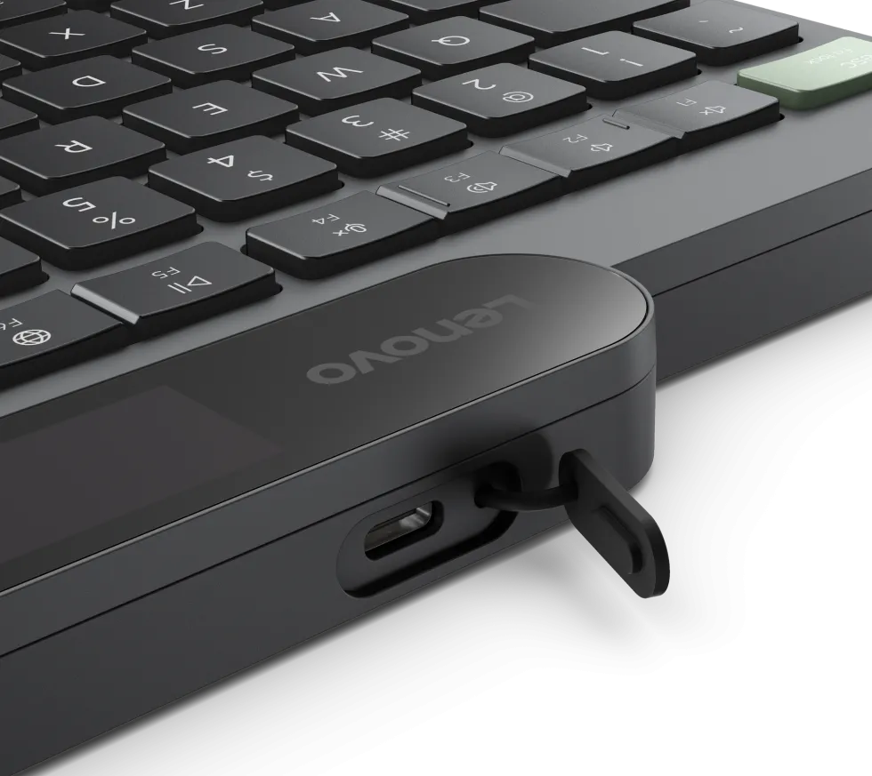 Lenovo - Tangentbord - self-charging - trådlös - Bluetooth 5.1