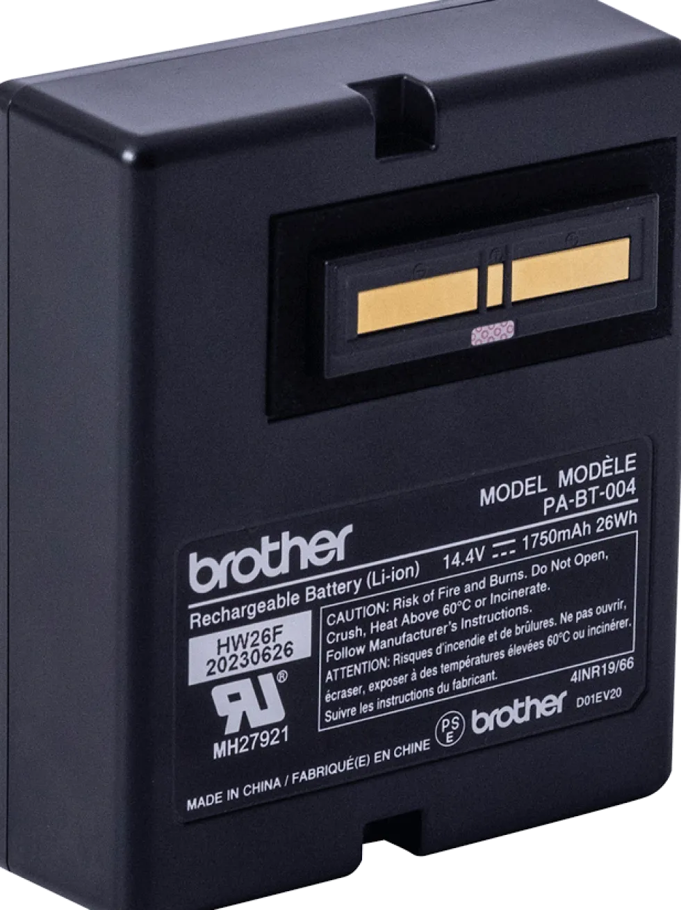 Li-ion battery, require PA-BB-004, Battery base