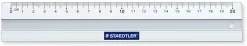 Linjal aluminium m/glidstopp 20cm
