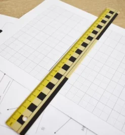 Linjal Plast, 30cm, dm/cm/mm-grader, 10/fp