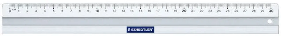 Linjal Staedtler, aluminium, 30cm