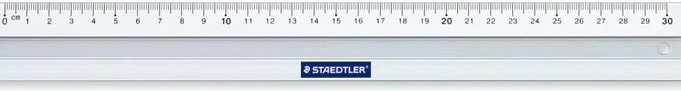 Linjal Staedtler, aluminium, 30cm