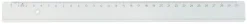 Linjal Transparent, plast, 30cm, 10/fp