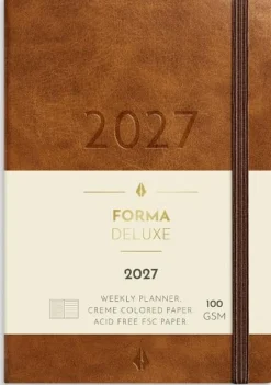 Liten Veckokal Forma Deluxe 2027 brun