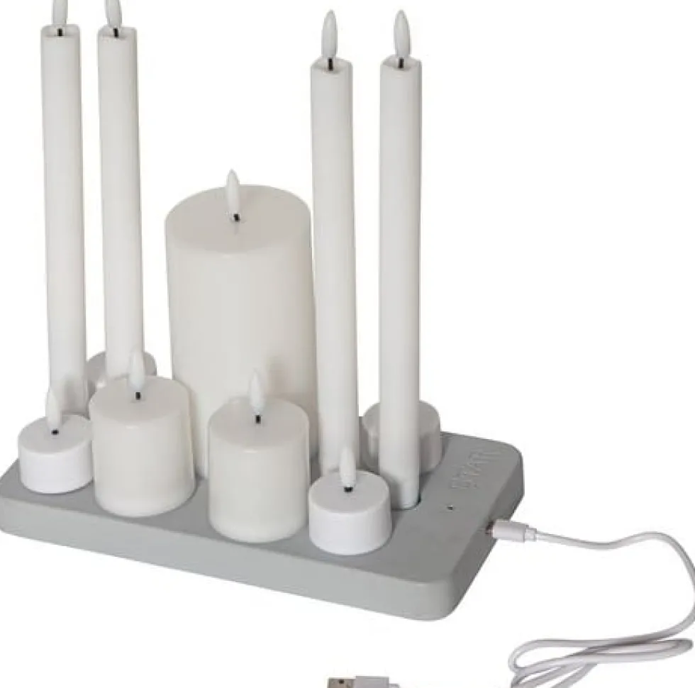 Ljus STAR T LED Flamme laddstation mix
