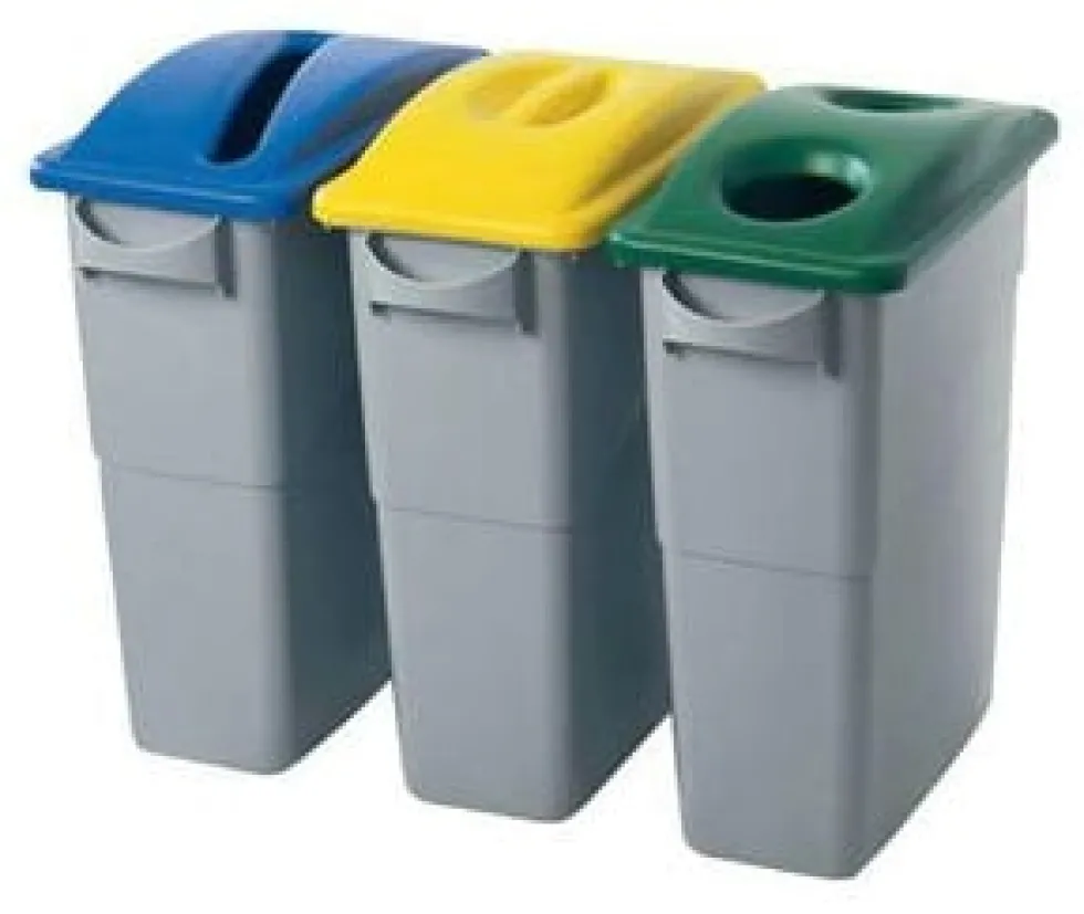Lock till papperskorg RUBBERMAID Slim Jim® grön