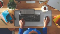 Logitech Desk Mat Studio Series, Mid Grey