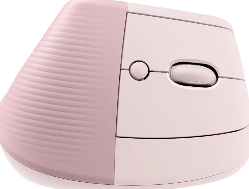 Logitech Lift Right Vertical Ergonomic Mouse, Rose/Dark Rose