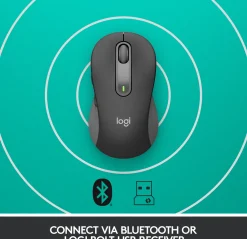 Logitech Signature M650 L Wireless Mouse, Graphite