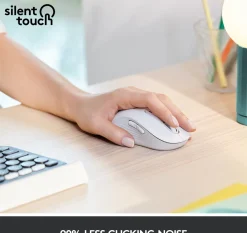 Logitech Signature M650 L Wireless Mouse Left, Off-white