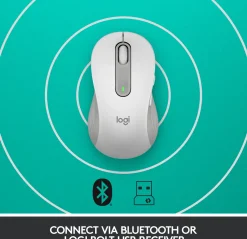 Logitech Signature M650 L Wireless Mouse Left, Off-white