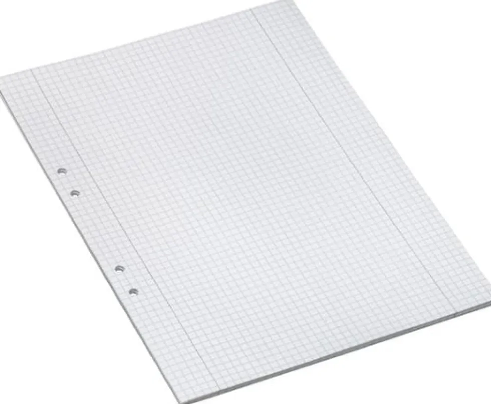 Lösblad A4 rutat 5x5mm hålat 500/fp