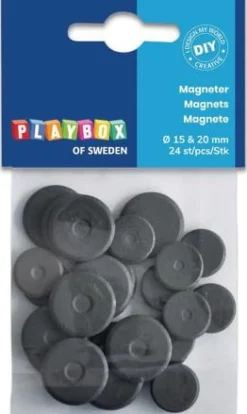 Magneter för pyssel 15/20mm Ø, 24/fp