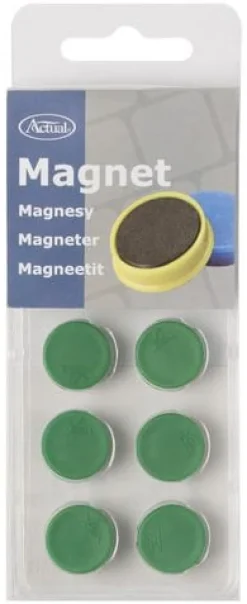 Magnetknappar ACTUAL 16mm grön 10/fp